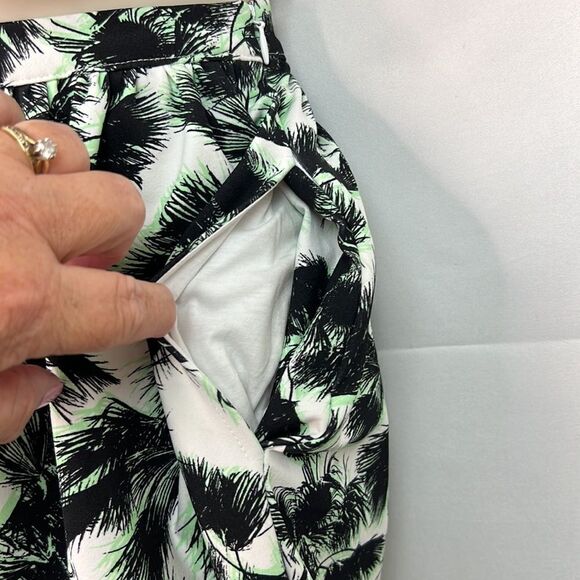 Torn by Ronny Kobo black and green print matching skirt and crop top NWT size XS - Picture 7 of 16